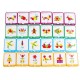 Puzzle en bois formes géométriques pour reconstitution d’images (155pcs)