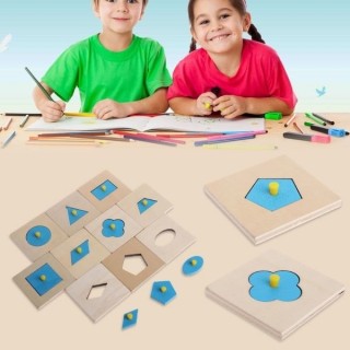 Puzzles formes géométriques Montessori