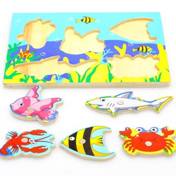 Labyrinthe de pêche jouet magnétique poisson enfant puzzle - Petit