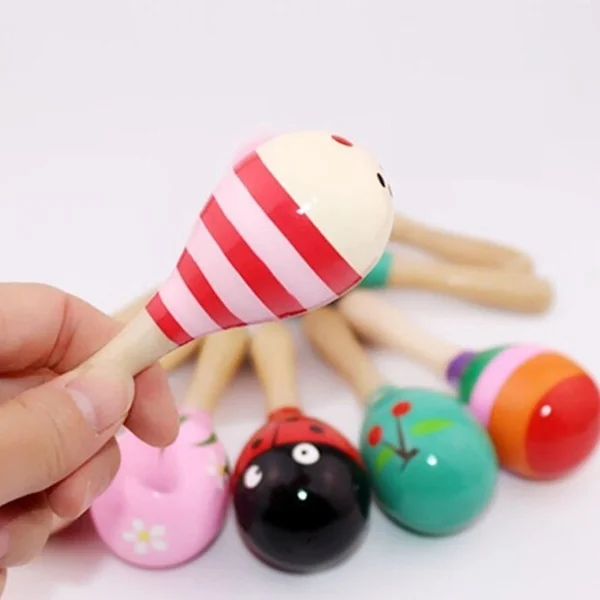 Maracas en bois pour enfant