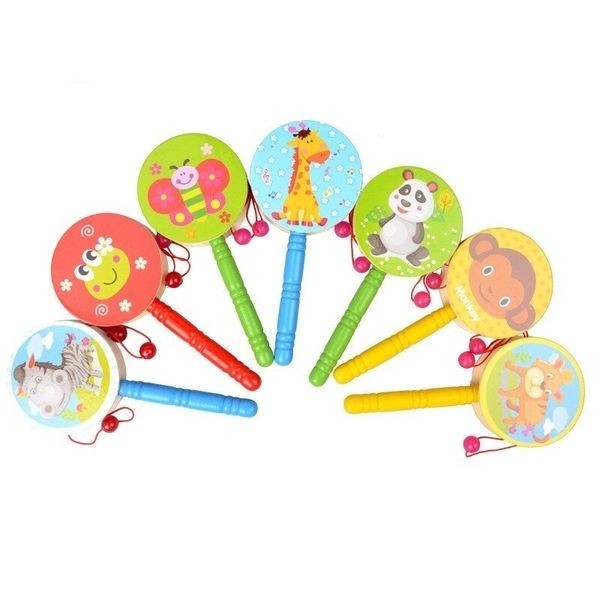 Tambourin à Main motif animal éveil musical Montessori 