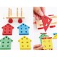 Petit train en bois formes géométriques à classer Montessori